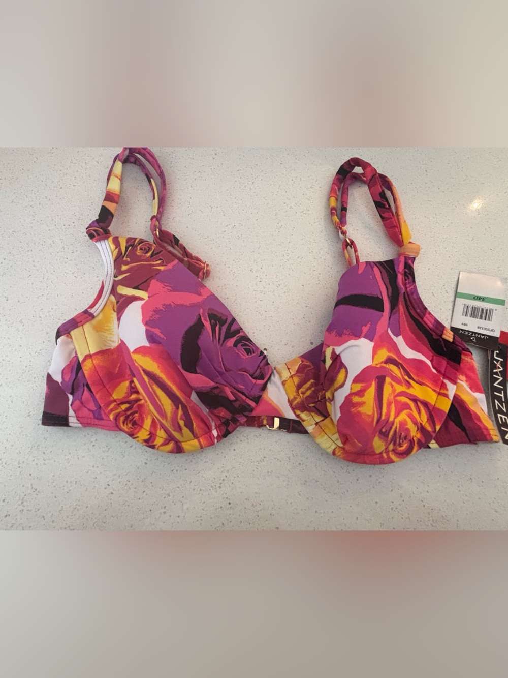 Jantzen 34D Swim Bikini Top - Lycra
